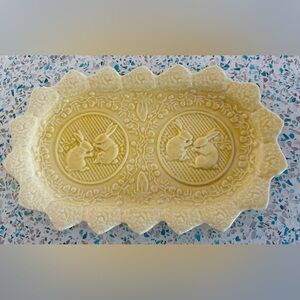 Sur La Table Green BUNNY Serving Platter from Portugal